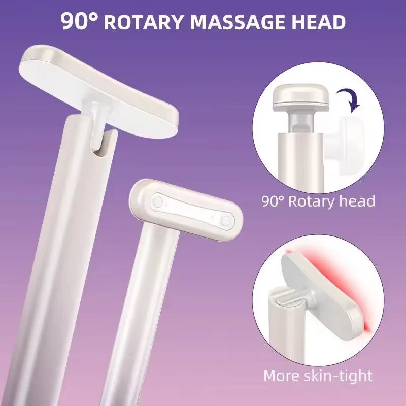 Electric Eye Dark Circles Fairy Stick Microcurrent 4 in 1 EMS Light Therapy Skin Care Tool Massage Stick Eye Massager Wand