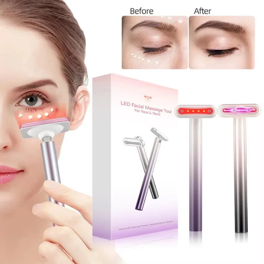 Electric Eye Dark Circles Fairy Stick Microcurrent 4 in 1 EMS Light Therapy Skin Care Tool Massage Stick Eye Massager Wand