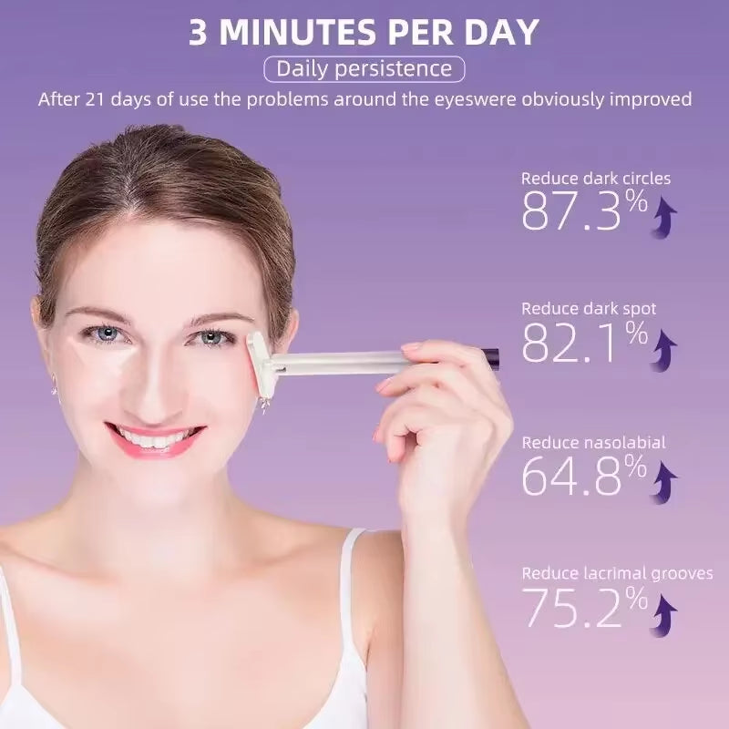 Electric Eye Dark Circles Fairy Stick Microcurrent 4 in 1 EMS Light Therapy Skin Care Tool Massage Stick Eye Massager Wand